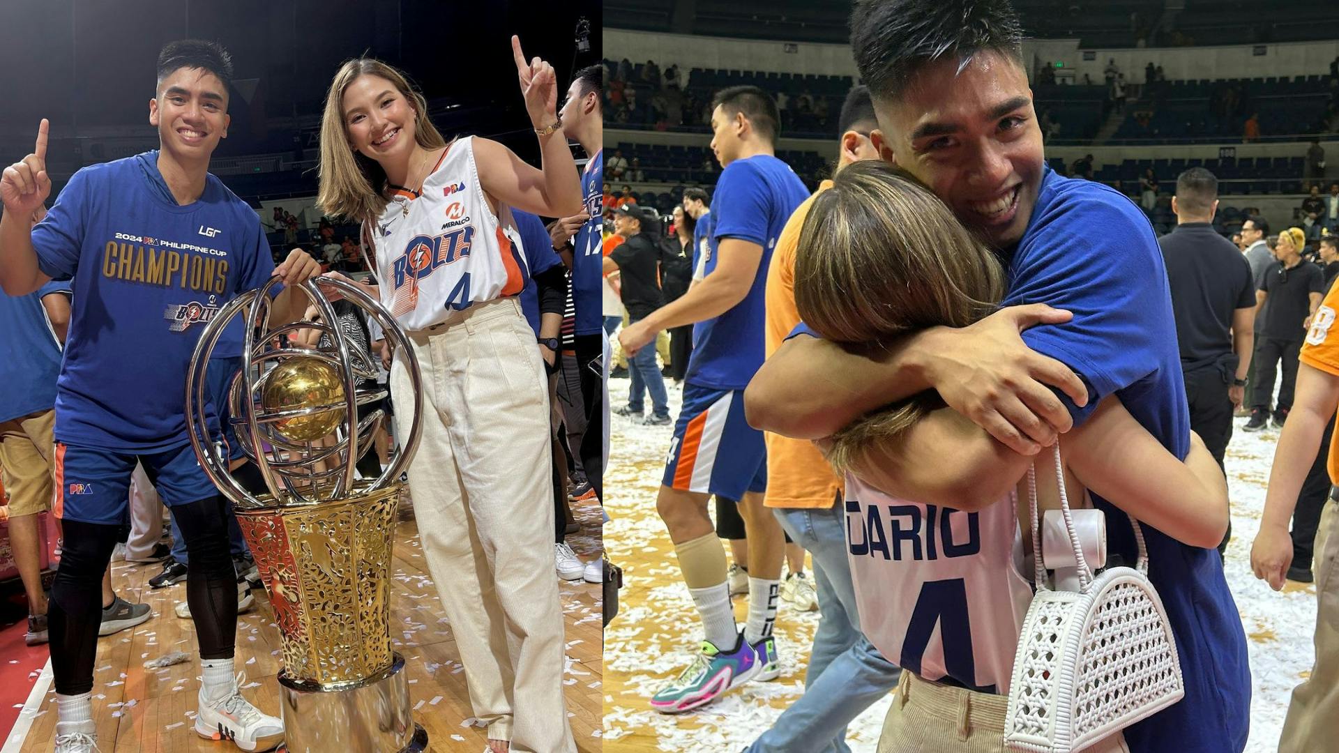 “‘Yan ang fiance ko”: Sports producer Sam Corrales is proud of her PBA champ boyfriend, Meralco Bolts’ Diego Dario